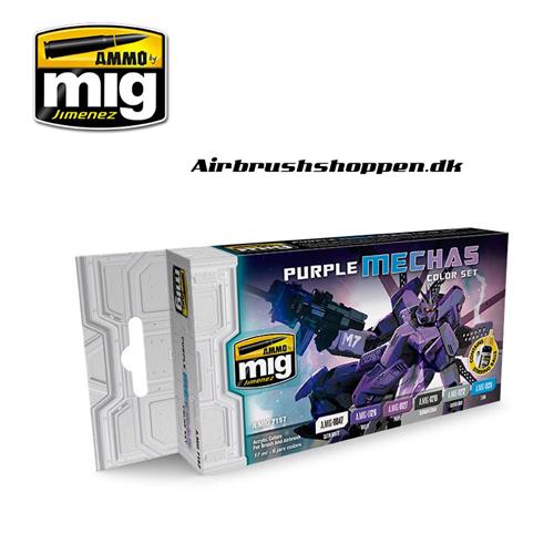A.MIG 7157 Purple Mechas Color  set 6x17ml